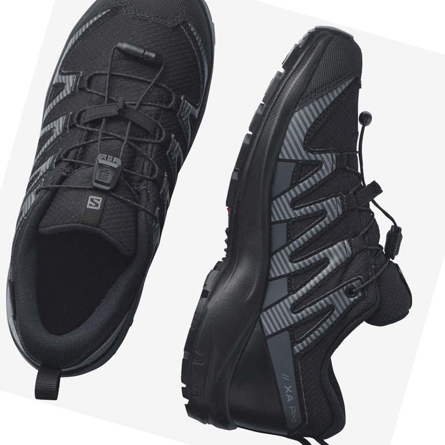 Salomon XA PRO V8 CLIMASALOMON™ WATERPROOF Çocuk Patika Koşu Ayakkabısı Siyah | TR 2023AHK